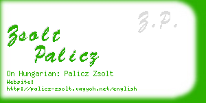 zsolt palicz business card
